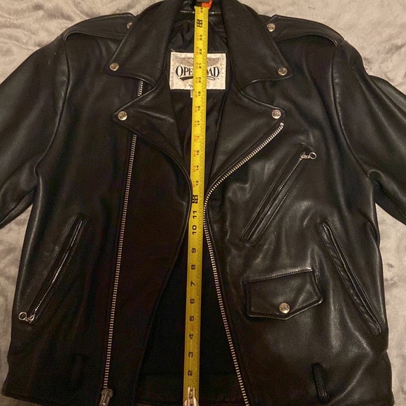 Open Road REAL LEATHER JACKET SMALL - Picture 7 of 12